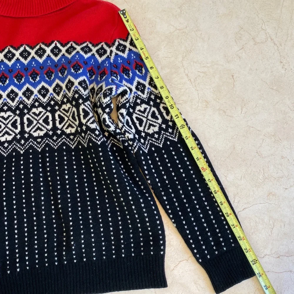 L.L. Bean Signature Nordic 100% Merino Wool Sweater - Picture 9 of 15